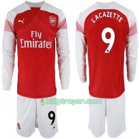 Billige Fotballdrakter Arsenal Alexandre Lacazette 9 Barn Hjemmedraktsett 2018/19 Langermet